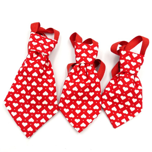 Valentine's Day tie for a dog with hearts Psiakrew