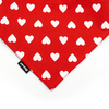 Dog bandana with Hearts pattern Psiakrew handkerchief style to tie around your pet’s neck