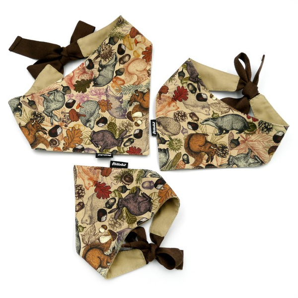 Dog Bandana Forest Treasures Psiakrew handkerchief style to tie around your pet’s neck