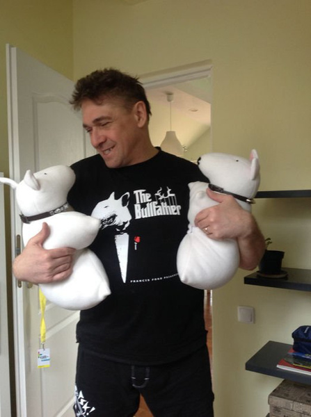 T-shirt Bull Terrier Bull Father Psiakrew