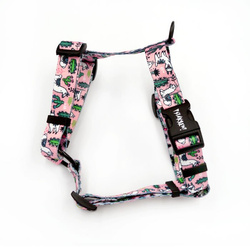 Harness for Dog, Model Pink Llama Guard Harness Small Harness for small dogs, puppies, black extras