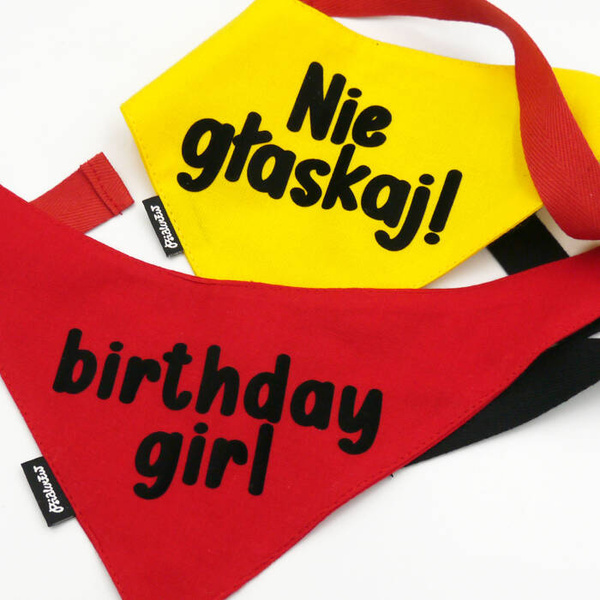 BIRTHDAY GIRL Hundehalstuch Psiakrew