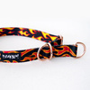 Half-choke collar Dog On Fire, 2.5 cm wide, medium and big dogs, rose gold