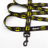 Dog Leash Bat Dog width 2.5 cm, 1"  wide, snap hook black 6cm