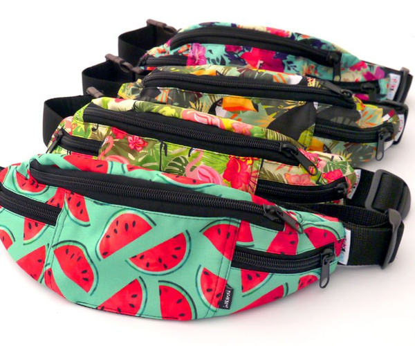 Fanny Pack Hip Bag Watermelon, Bum Bag Psiakrew, watermelon pattern