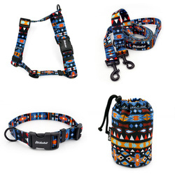 ACCESSORY KIT. Medium dog. Psiakrew Sorry Winnetou Series; Collar, Harness, Leash, Sachet for dog treats