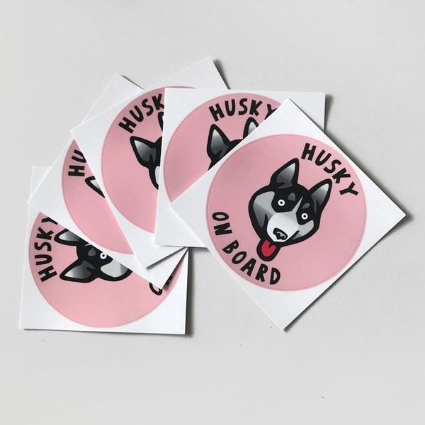 Husky Dog Sticker for Car Bumper Auto Moto Car Body Rear Window