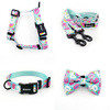 ACCESSORY KIT. Big dog. Azure Pool Psiakrew Series; Collar, Harness, Leash, Bow tie