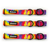 Half-choke collar Tie Dye Psiakrew, 2.5 cm wide, medium and big dogs, black extras