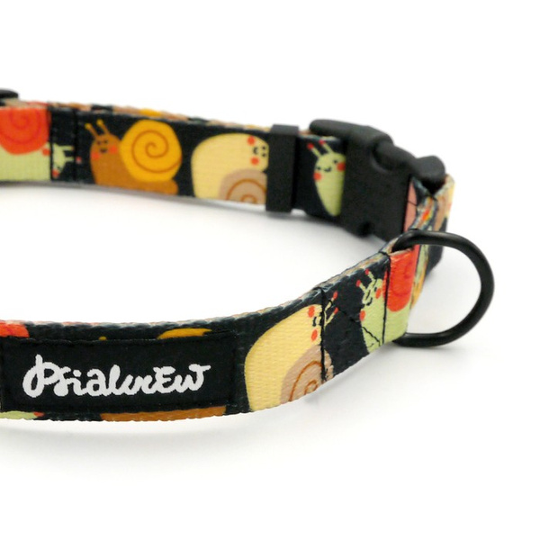 Dog Collar Snail Family Psiakrew, 2 cm 0.78"  wide, for smaller dogs