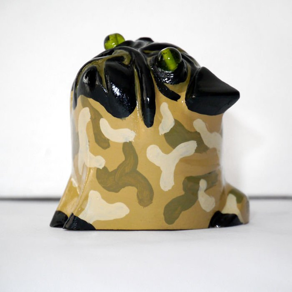 Rzeźba Mops Zielonooki Prosiaczek