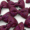 Red disco party bow tie for a dog; carnival New Year's Eve decorative bow Psiakrew
