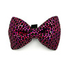 Red disco party bow tie for a dog; carnival New Year's Eve decorative bow Psiakrew