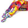 Smycz Dla Psa Długa Przepinana Regulowana Tie Dye Psiakrew szeroka 2 cm karabińczyk 6cm holo
