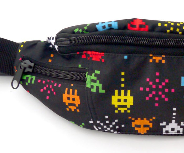Fanny Pack Hip Bag Invaders, Bum Bag Psiakrew