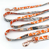 Dog Leash Foxy Lady width 2.5 cm, 1"  wide. pink gold, big snap hook 8 cm