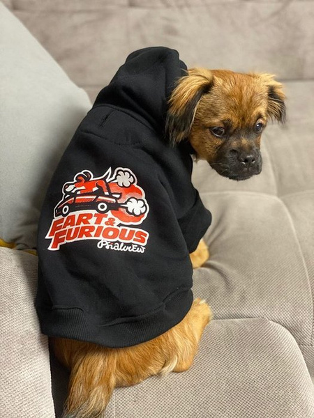 Dog Hoodie Fart and Furious Psiakrew