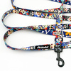 Long Dog Leash Día de los Muertos Psiakrew width 2 cm (0.78"), black snap hook 6 cm