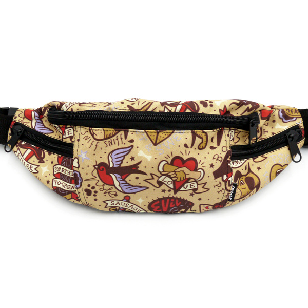 Fanny Pack Hip Bag Dog Tattoo, Bum Bag Psiakrew
