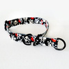 Half-choke collar Pirates, 2.5 cm wide, medium and big dogs, black extras
