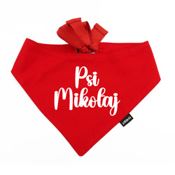 Bandana dla Psa „Psi Mikołaj” Psiakrew – świąteczny hit dla futrzastych Mikołajów!