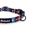 Verstellbares Halsband Sorry Winnetou Psiakrew, 2cm breit, schwarze Beschläge