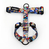 Harness for Dog, Model Día de los Muertos Guard Harness Small Harness for small dogs, puppies, black extras