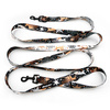 Hundeleine Deer Calls Psiakrew, Breite 2,5 cm, Karabiner 6 cm schwarz