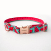 Dog Collar Psiakrew Watermelon, 2 cm 0.78" wide, for smaller dogs, pink gold clip