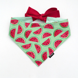 Watermelon Psiakrew Bandana, gebundenes Taschentuch, Baumwollschal