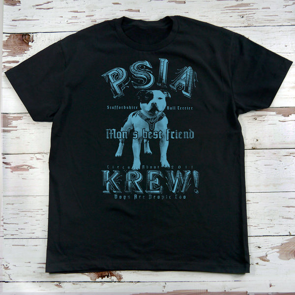 Psiakrew-T-Shirt für Herren Man's Best Friend Staffordshire Bull Terrier