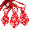 Red Christmas tie with white stars for a dog Psiakrew