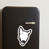 Bull Terrier Psiakrew dog car sticker for dark car bodies