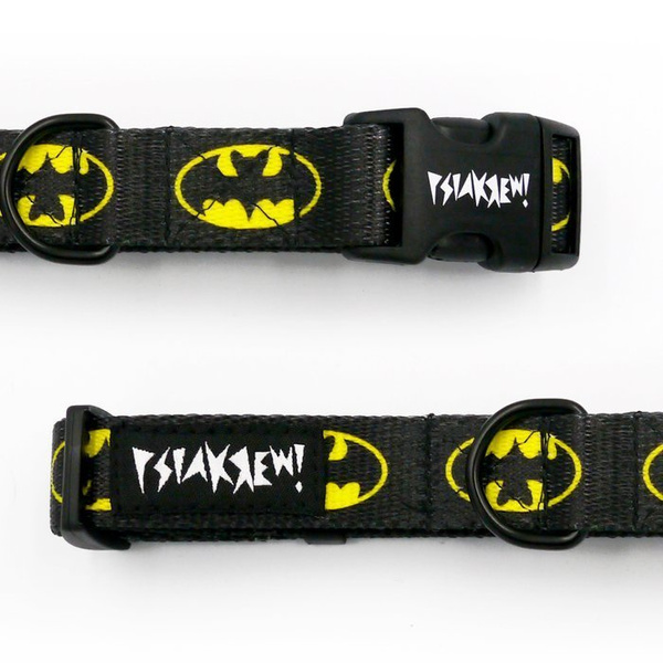Dog Collar Psiakrew Bat Dog, 2 cm 0.78" wide, for small dogs, black extras