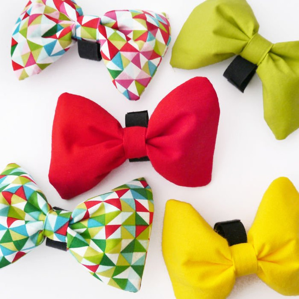 Dog Bow Tie, gift for dog, Pet Bow Tie, Bowtie, Collar Attachment, Riko