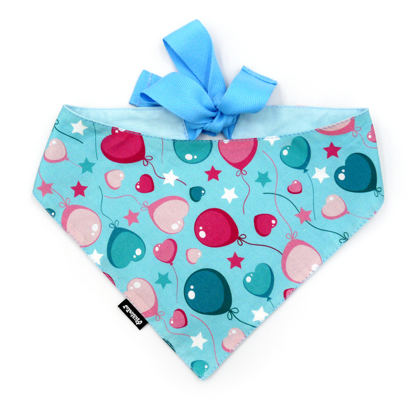 Dog bandana Balloon Love Psiakrew handkerchief style to tie around your pet’s neck