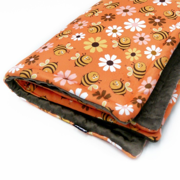 Hundedecke Fleißige Bienen Psiakrew - matt, Minky Fleece Plaid