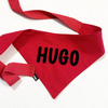 Bandana z imieniem Psa Psiakrew, personalizowana wiązana chusteczka, czerwona apaszka