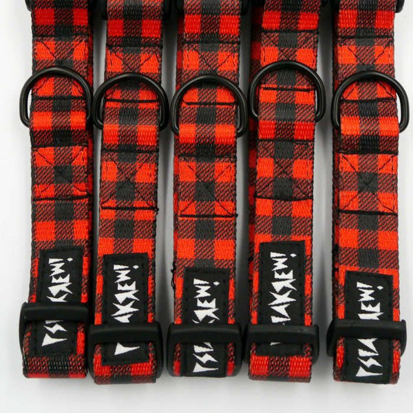 Dog Collar Psiakrew Lumberjack, 2 cm 0.78"  wide, for smaller dogs