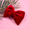 Velvet claret bow tie for a dog an elegant ornament for special occasions, attached to the collar