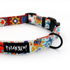 Dog Collar Psiakrew Winter Folk, 2 cm 0.78"  wide, for smaller dogs