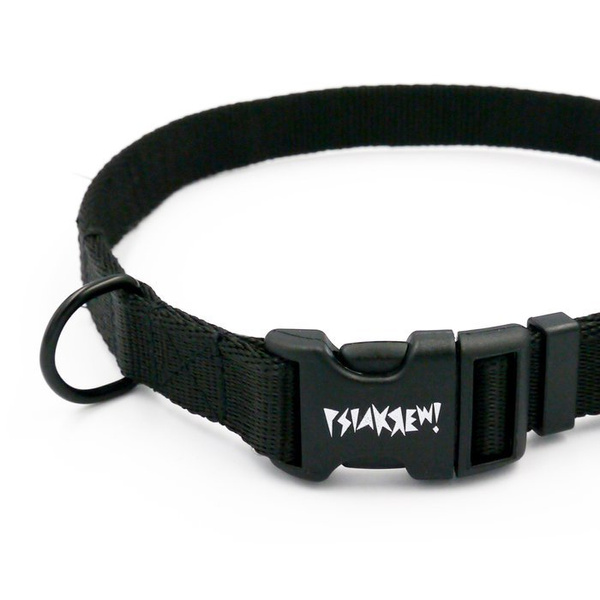 Black Collar for dog Psiakrew, 2 cm 0.78" wide, for smaller dogs