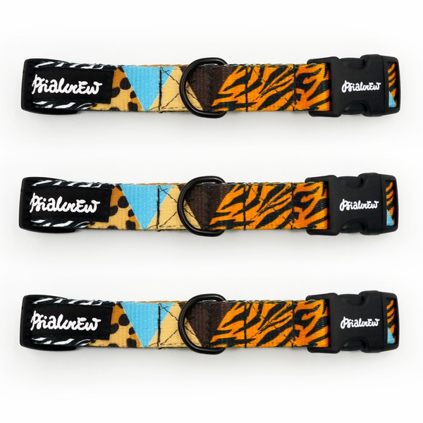 Dog Collar Psiakrew Wild Animals 2.5 cm, 1"  wide, black extras