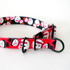 Half-choke collar Snowman, 2 cm wide, for small dogs, black extras
