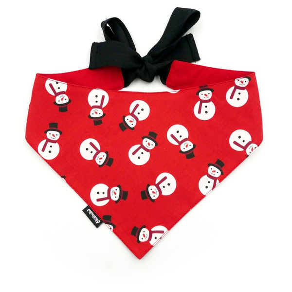 Premium Dog Bandana Snowmen handkerchief style to tie around your pet’s neck