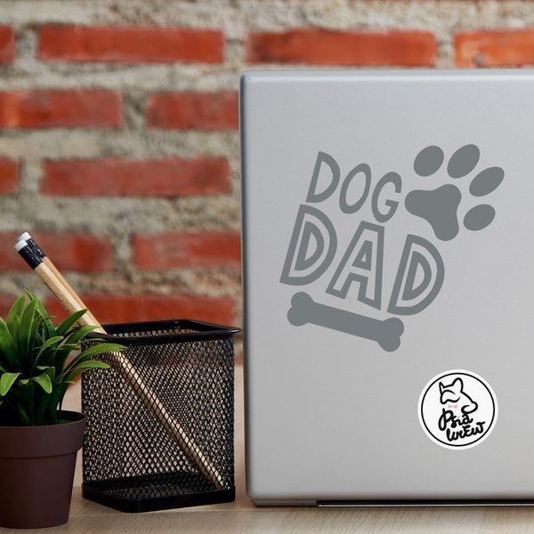 Dog Dad Psiakrew Autoaufkleber Graue