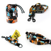 ACCESSORY KIT for a small Dog. Wild Animals Psiakrew Series; Collar, Harness, Leash, Sachet for dog treats