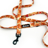 Walking leash for Dog Cinnamon Gingerbread Psiakrew, width 2 cm, black snap hook 6 cm