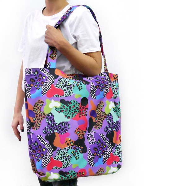 Duża Torba na ramię Crazy Leopard Psiakrew