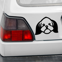 Shih Tzu Psiakrew dog car sticker for light car bodies